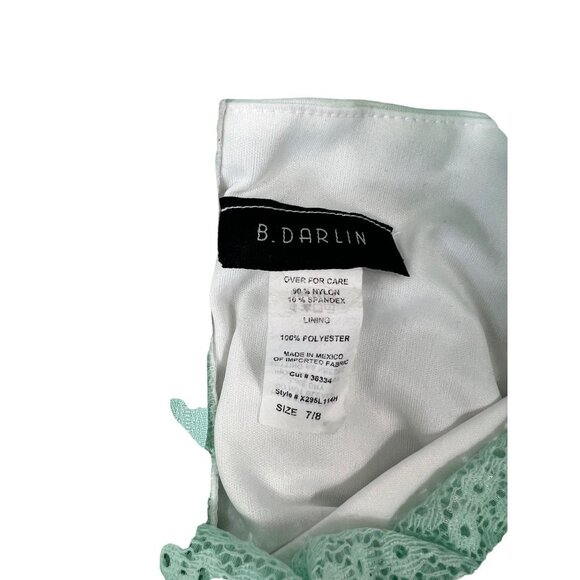 B. Darlin Women's Mint Lace Dress - Picture 3 of 6